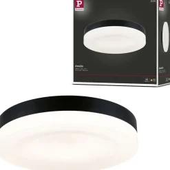 LED-kattovalaisin Paulmann Amalie, 2700K, himmennettävä, mattamusta