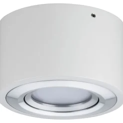 LED-kattovalaisin Paulmann Argun, 3000K, himmennettävä, valkoinen/harjattu alumiini