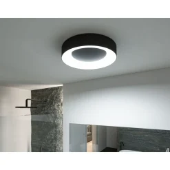 LED-kattovalaisin Paulmann Casca, IP44, 2100lm, 23W, säädettävä värilämpötila, matta-alumiini