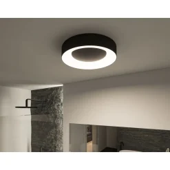 LED-kattovalaisin Paulmann Casca, IP44, 2100lm, 23W, säädettävä värilämpötila, matta-alumiini