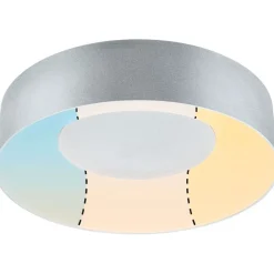 LED-kattovalaisin Paulmann Casca, IP44, 1500lm, 16W, säädettävä värilämpötila, mattamusta