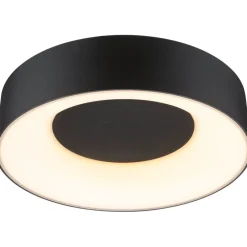 LED-kattovalaisin Paulmann Casca, IP44, 1500lm, 16W, säädettävä värilämpötila, mattamusta