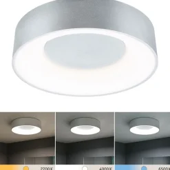 LED-kattovalaisin Paulmann Casca, IP44, 1500lm, 16W, säädettävä värilämpötila, mattamusta