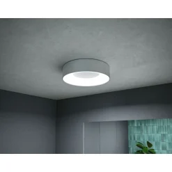 LED-kattovalaisin Paulmann Casca, IP44, 1500lm, 16W, säädettävä värilämpötila, mattamusta