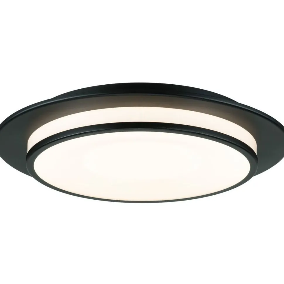 LED-kattovalaisin Paulmann Egron, 2700K, himmennettävä, mattamusta