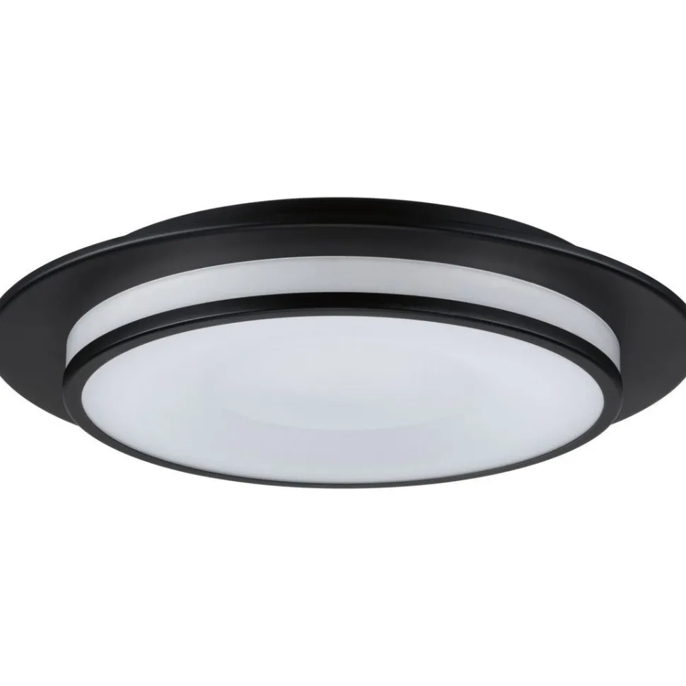 LED-kattovalaisin Paulmann Egron, 2700K, himmennettävä, mattamusta