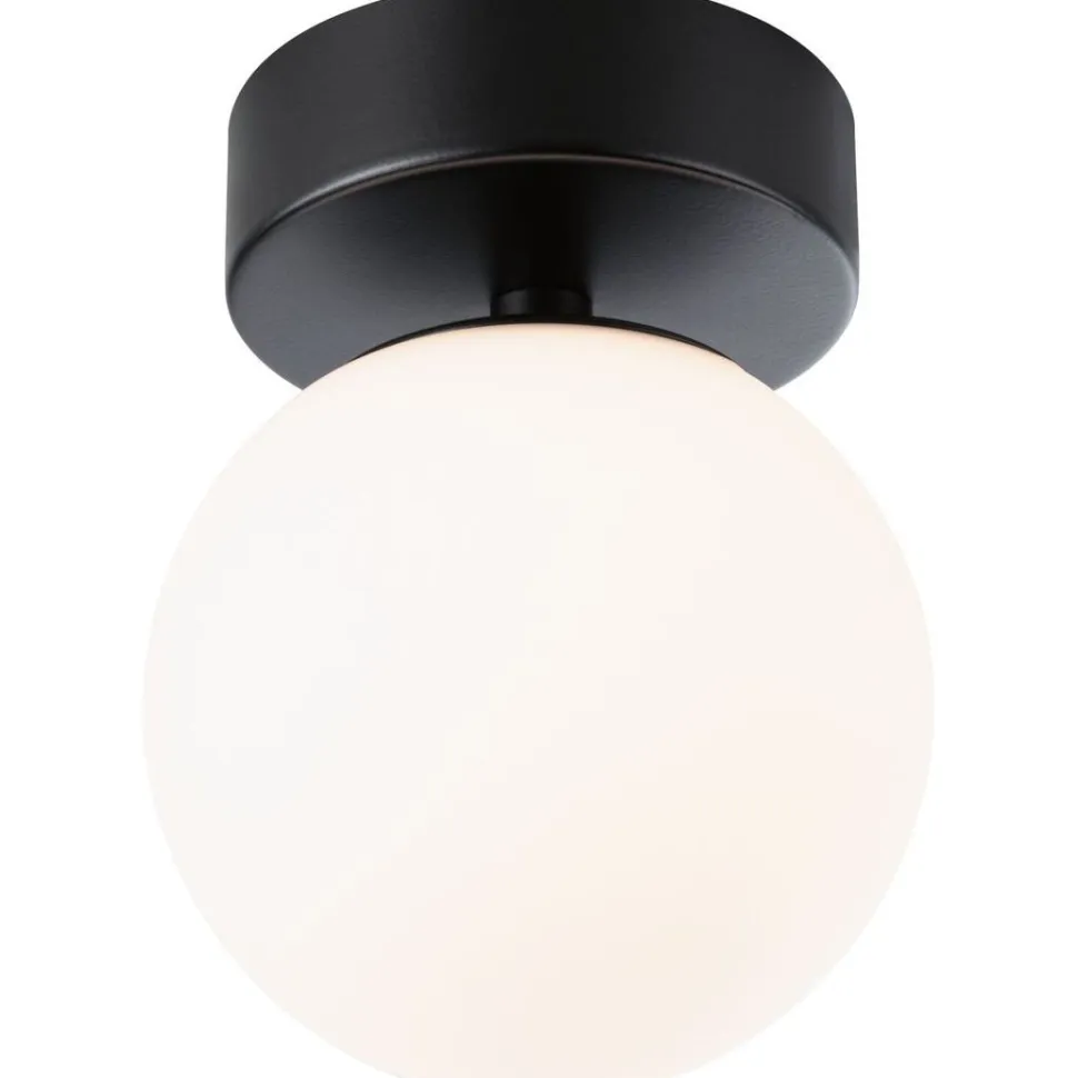 LED-kattovalaisin Paulmann Gove, 12cm, IP44, 3000K, mattamusta