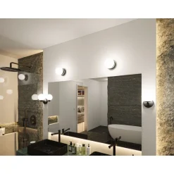 LED-kattovalaisin Paulmann Gove, 12cm, IP44, 3000K, mattamusta