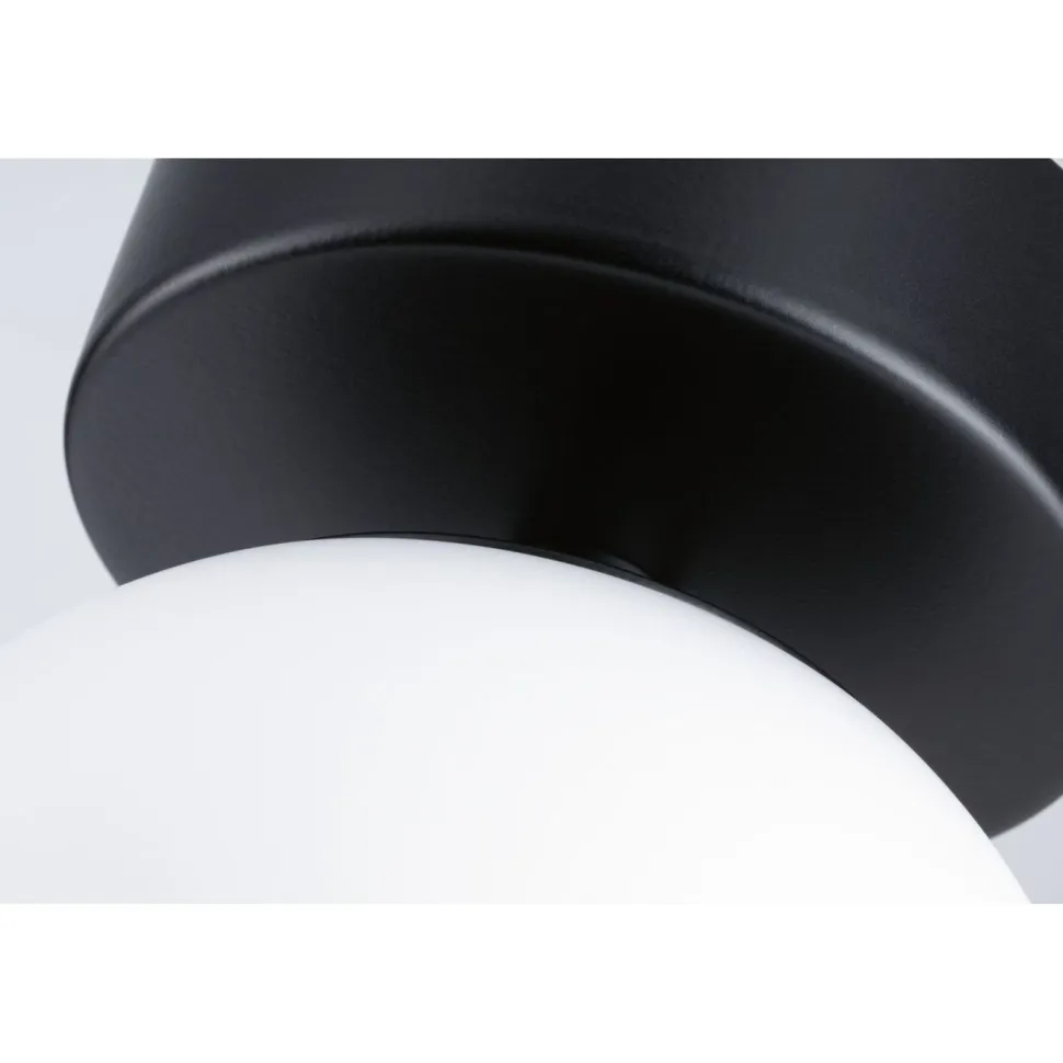 LED-kattovalaisin Paulmann Gove, 12cm, IP44, 3000K, mattamusta