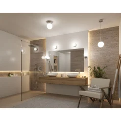 LED-kattovalaisin Paulmann Gove, 12cm, IP44, 3000K, mattamusta