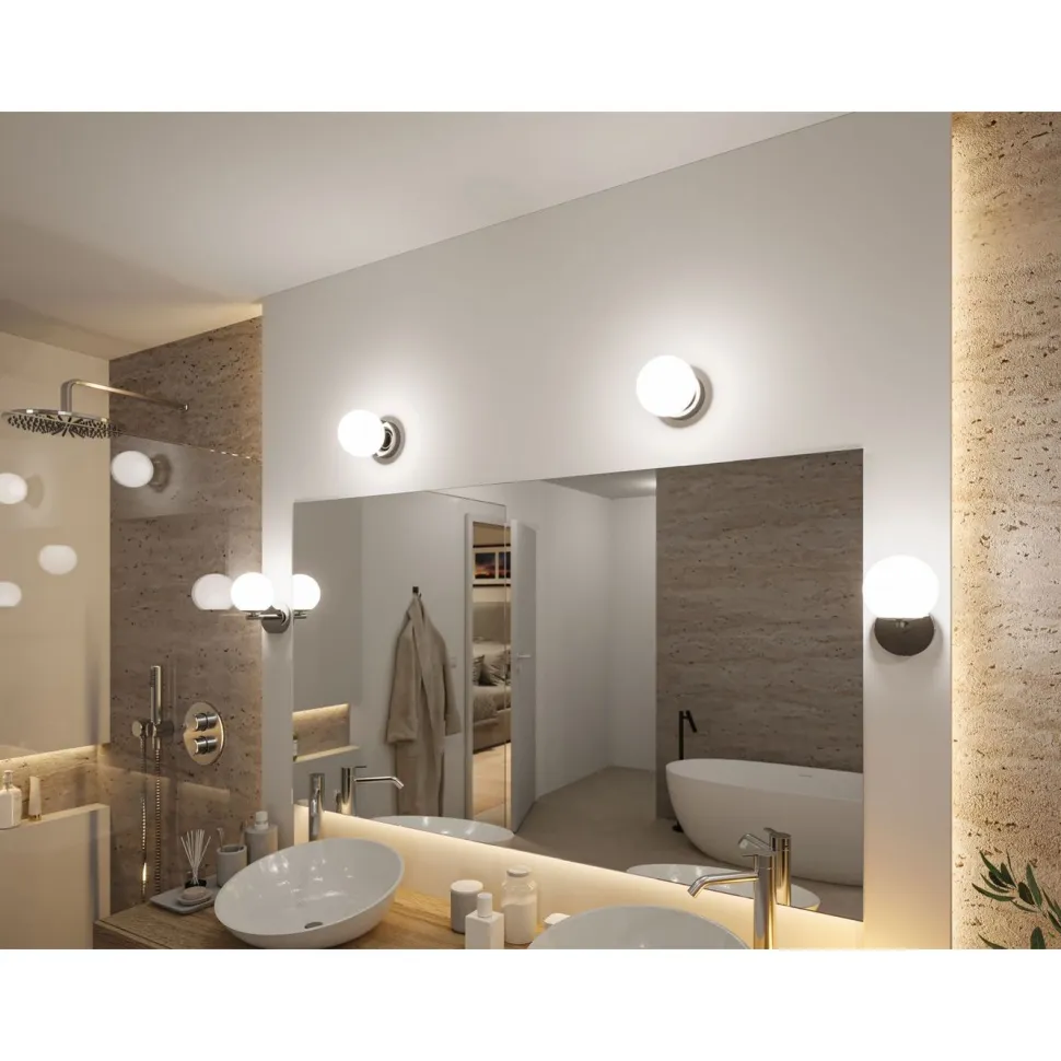 LED-kattovalaisin Paulmann Gove, 12cm, IP44, 3000K, mattamusta
