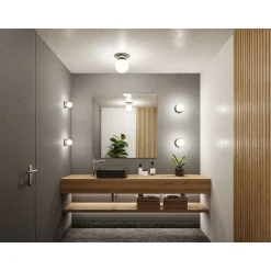 LED-kattovalaisin Paulmann Gove, 17cm, IP44, 3000K, mattamusta