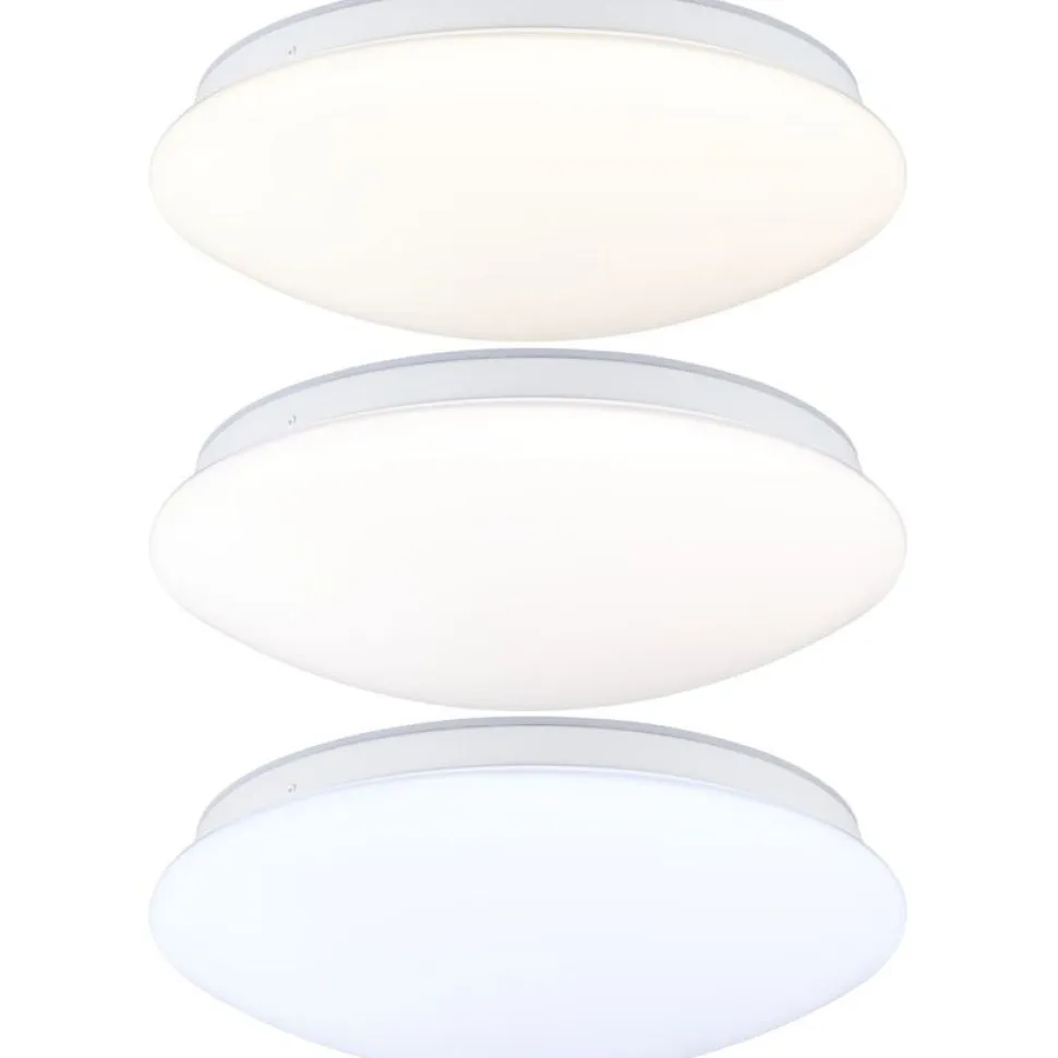 LED-kattovalaisin Paulmann Leonis II, Ø28cm, IP44, 3000-5700K, 1750lm, 230V, 16.5W, hämäräohjattu liiketunnistin (HF), himmennettävä, valkoinen