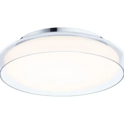 LED-kattovalaisin Paulmann Luena, 35cm, IP44, 3000K, kromi