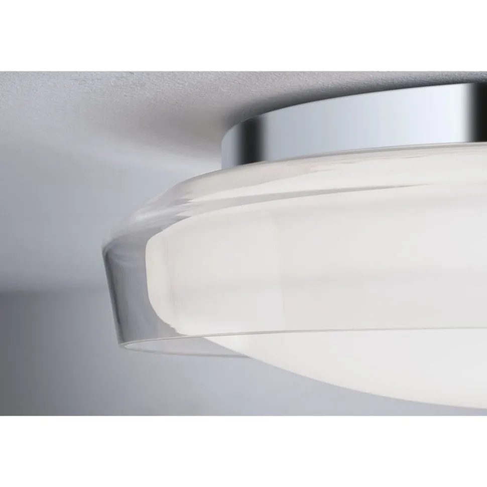 LED-kattovalaisin Paulmann Luena, 35cm, IP44, 3000K, kromi