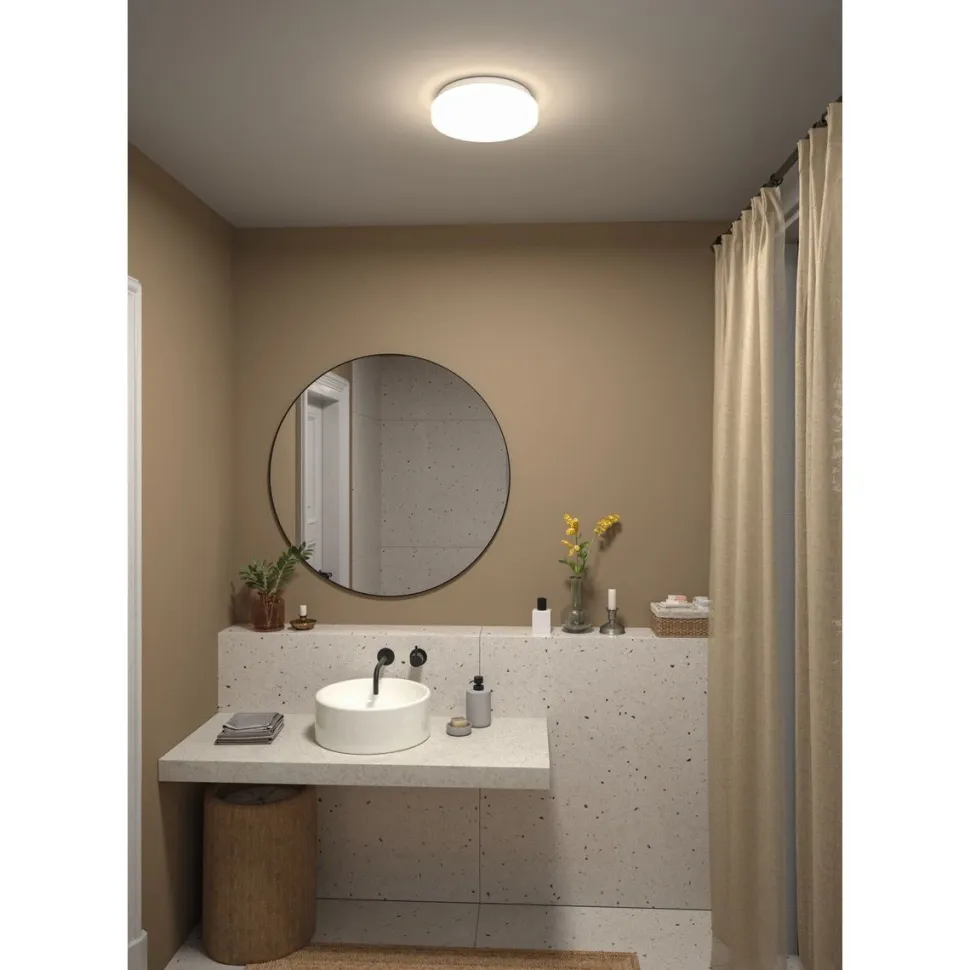 LED-kattovalaisin Paulmann Luiana, Ø28cm, IP44, 3000-5700K, 1750lm, 230V, 16.5W, himmennettävä, valkoinen