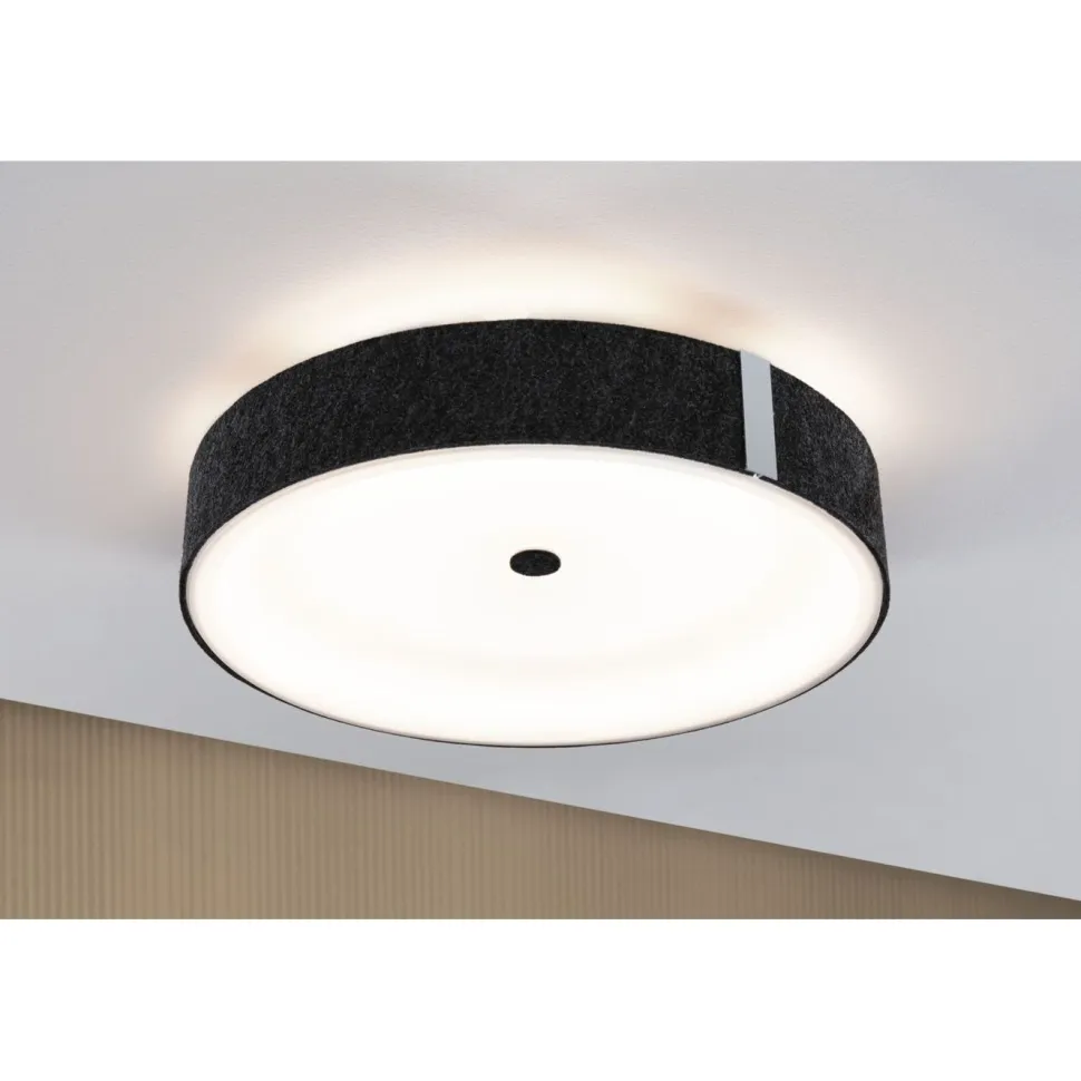 LED-kattovalaisin Paulmann Malika Ø40cm 2700K 2300lm 29W 3-Step-Dim himmennettävä antrasiitti