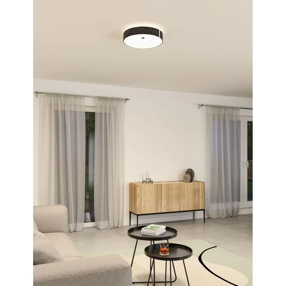LED-kattovalaisin Paulmann Malika Ø40cm 2700K 2300lm 29W 3-Step-Dim himmennettävä antrasiitti