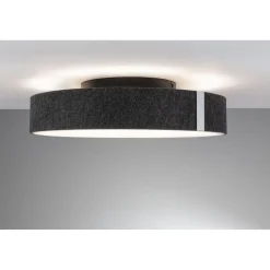LED-kattovalaisin Paulmann Malika Ø40cm Smart Home Zigbee 3.0 2500lm 26W himmennettävä antrasiitti