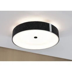 LED-kattovalaisin Paulmann Malika Ø40cm Smart Home Zigbee 3.0 2500lm 26W himmennettävä antrasiitti