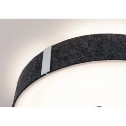 LED-kattovalaisin Paulmann Malika Ø40cm Smart Home Zigbee 3.0 2500lm 26W himmennettävä antrasiitti