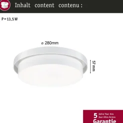 LED-kattovalaisin Paulmann Malik, 2700K, himmennettävä, mattamusta