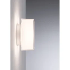 LED-kattovalaisin Paulmann Maro Square, IP44, 3000K, valkoinen