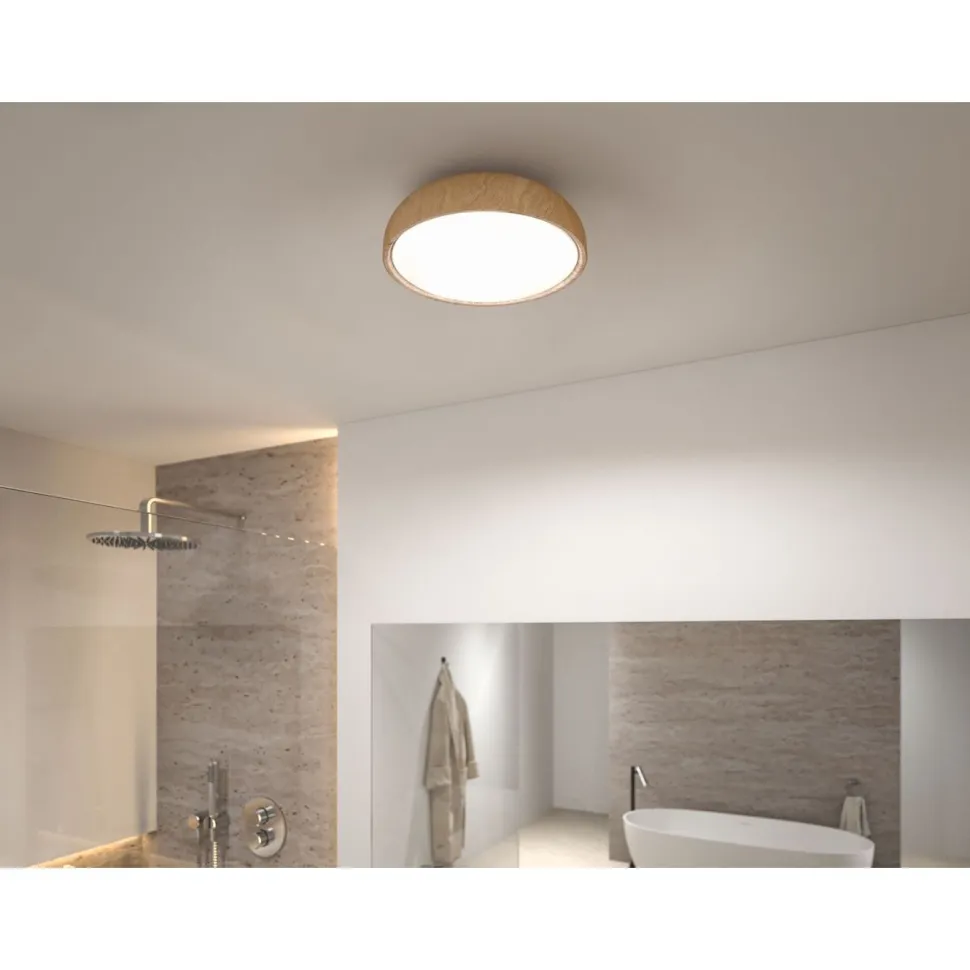 LED-kattovalaisin Paulmann Oka, IP44, 950lm, 24W, säädettävä värilämpötila, mattamusta