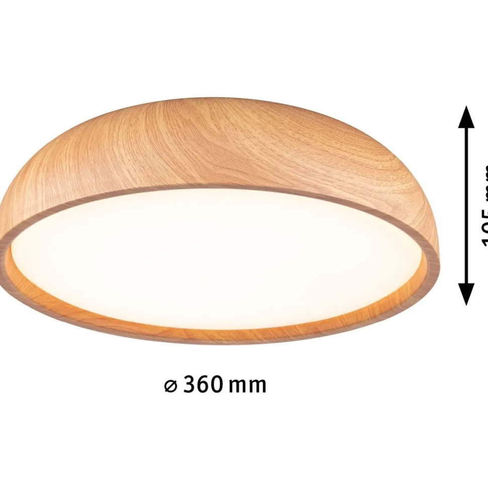 LED-kattovalaisin Paulmann Oka, IP44, 950lm, 24W, säädettävä värilämpötila, mattamusta