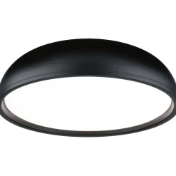 LED-kattovalaisin Paulmann Oka, IP44, 950lm, 24W, säädettävä värilämpötila, mattamusta