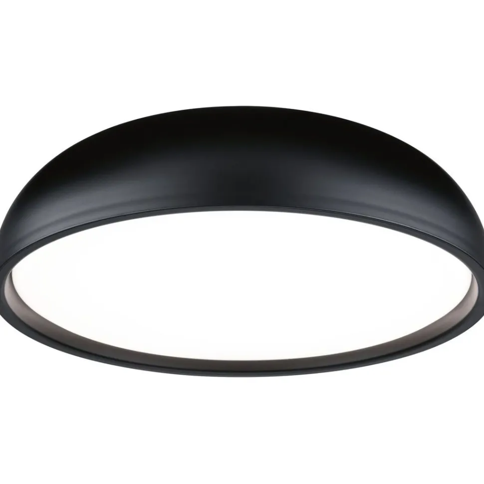 LED-kattovalaisin Paulmann Oka, IP44, 950lm, 24W, säädettävä värilämpötila, mattamusta