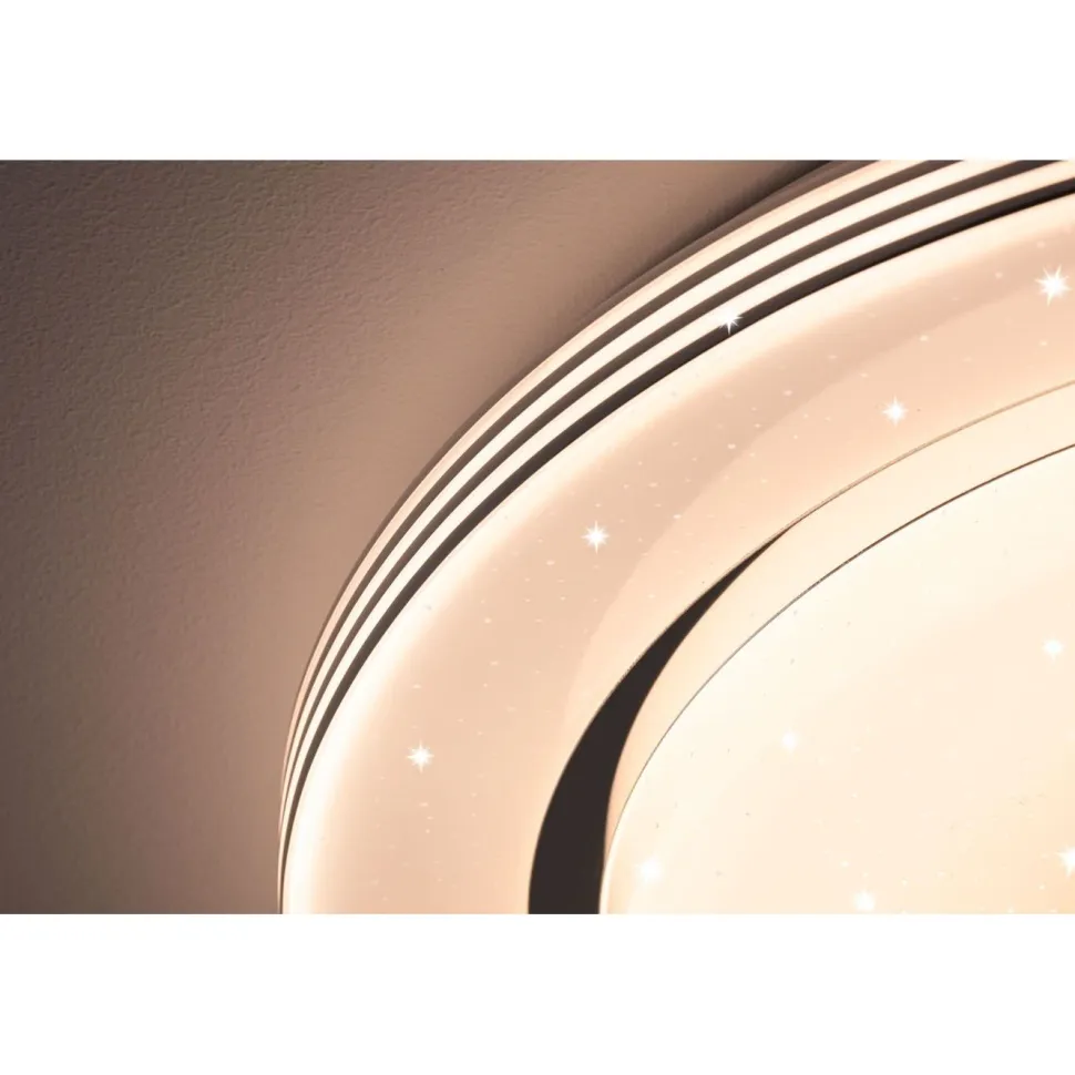 LED-kattovalaisin Paulmann Rainbow, RGBW+, 1600lm, 22W, himmennettävä, kromi/valkoinen