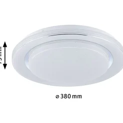 LED-kattovalaisin Paulmann Rainbow, RGBW+, 1600lm, 22W, himmennettävä, kromi/valkoinen