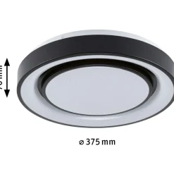 LED-kattovalaisin Paulmann Rainbow, RGBW+, 750lm, 22W, himmennettävä, musta/valkoinen