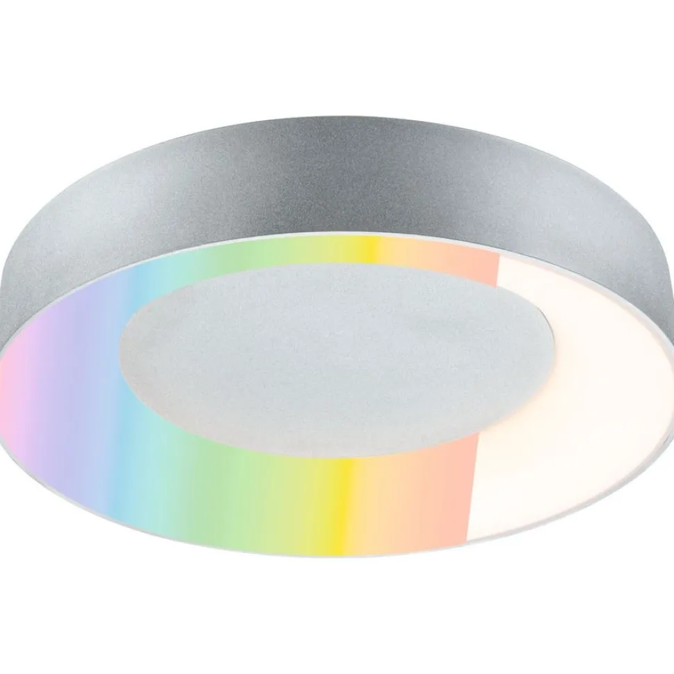 LED-kattovalaisin Paulmann Smart Home Zigbee 3.0 Casca, Ø40cm, IP44, RGBW+, 1750lm, 230V, 20W, himmennettävä, mattamusta