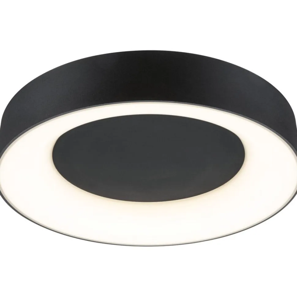 LED-kattovalaisin Paulmann Smart Home Zigbee 3.0 Casca, Ø40cm, IP44, RGBW+, 1750lm, 230V, 20W, himmennettävä, mattamusta