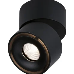 LED-kattovalaisin Paulmann Spircle, Ø78mm, 8W, 550lm, 3000K, mattamusta