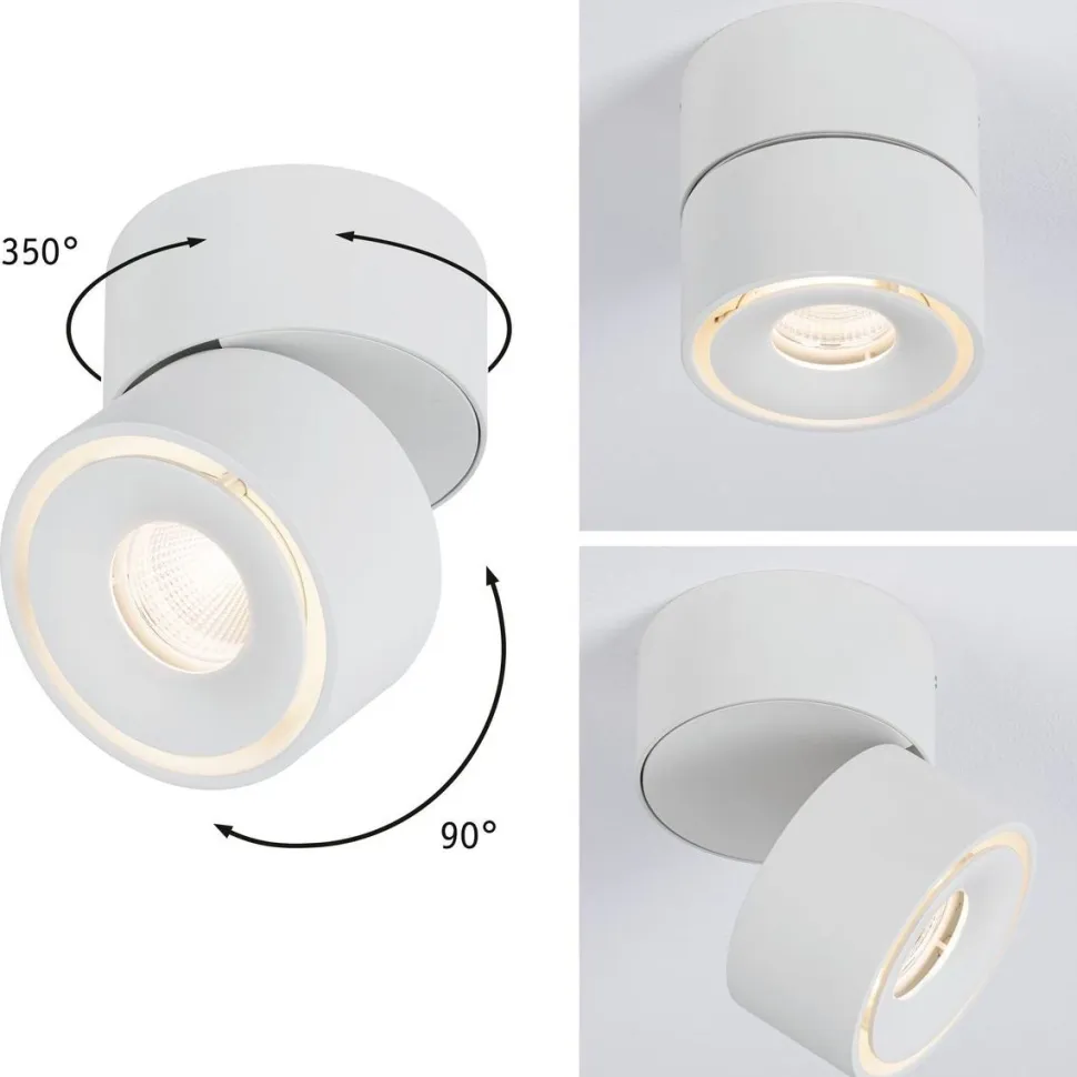 LED-Kattovalaisin Paulmann Spircle suunnattava 3000K mattavalkoinen