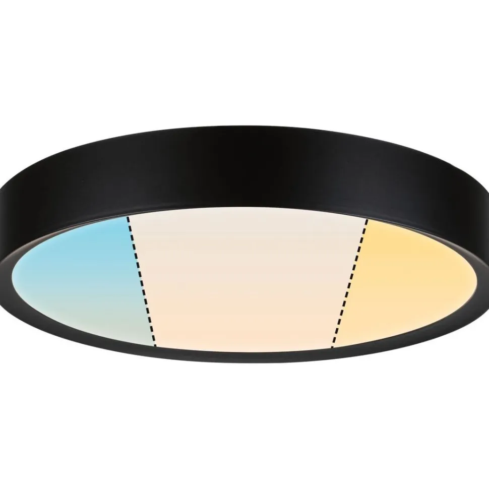 LED-kattovalaisin Paulmann Tega, IP44, 1200lm, 22.5W, säädettävä värilämpötila, vaalea puu