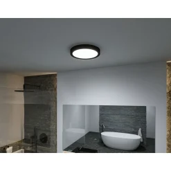 LED-kattovalaisin Paulmann Tega, IP44, 1200lm, 22.5W, säädettävä värilämpötila, vaalea puu