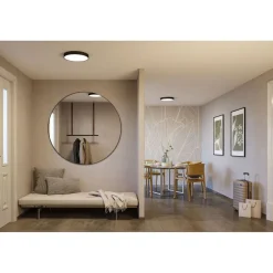 LED-kattovalaisin Paulmann Tega, IP44, 1200lm, 22.5W, säädettävä värilämpötila, vaalea puu