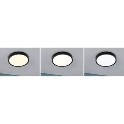 LED-kattovalaisin Paulmann Tega, IP44, 1200lm, 22.5W, säädettävä värilämpötila, vaalea puu