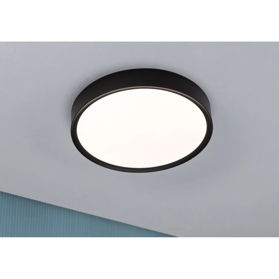 LED-kattovalaisin Paulmann Tega, IP44, 1200lm, 22.5W, säädettävä värilämpötila, vaalea puu