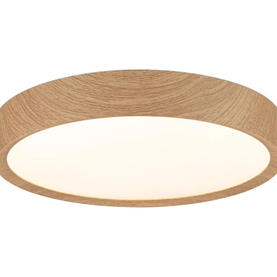 LED-kattovalaisin Paulmann Tega, IP44, 1200lm, 22.5W, säädettävä värilämpötila, vaalea puu