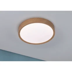 LED-kattovalaisin Paulmann Tega, IP44, 1200lm, 22.5W, säädettävä värilämpötila, vaalea puu