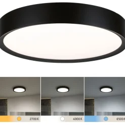 LED-kattovalaisin Paulmann Tega, IP44, 1200lm, 22.5W, säädettävä värilämpötila, vaalea puu
