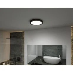 LED-kattovalaisin Paulmann Tega, IP44, 1200lm, 22.5W, säädettävä värilämpötila, vaalea puu
