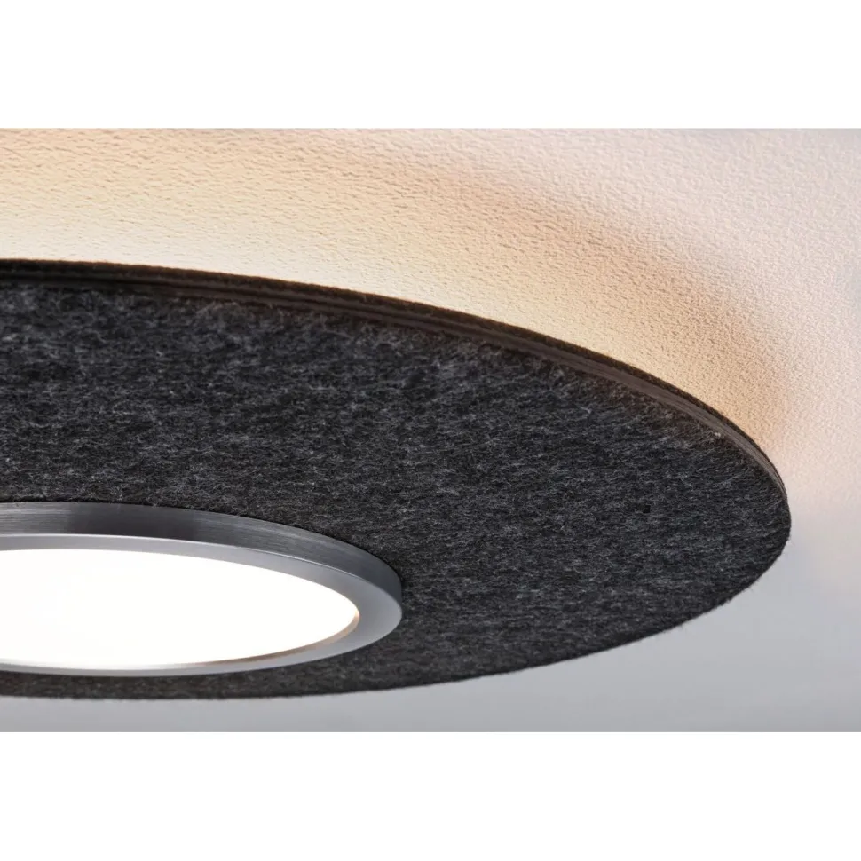 LED-kattovalaisin Paulmann Tulga Ø45cm Smart Home Zigbee 3.0 2000lm/850lm 19/9W himmennettävä antrasiitti
