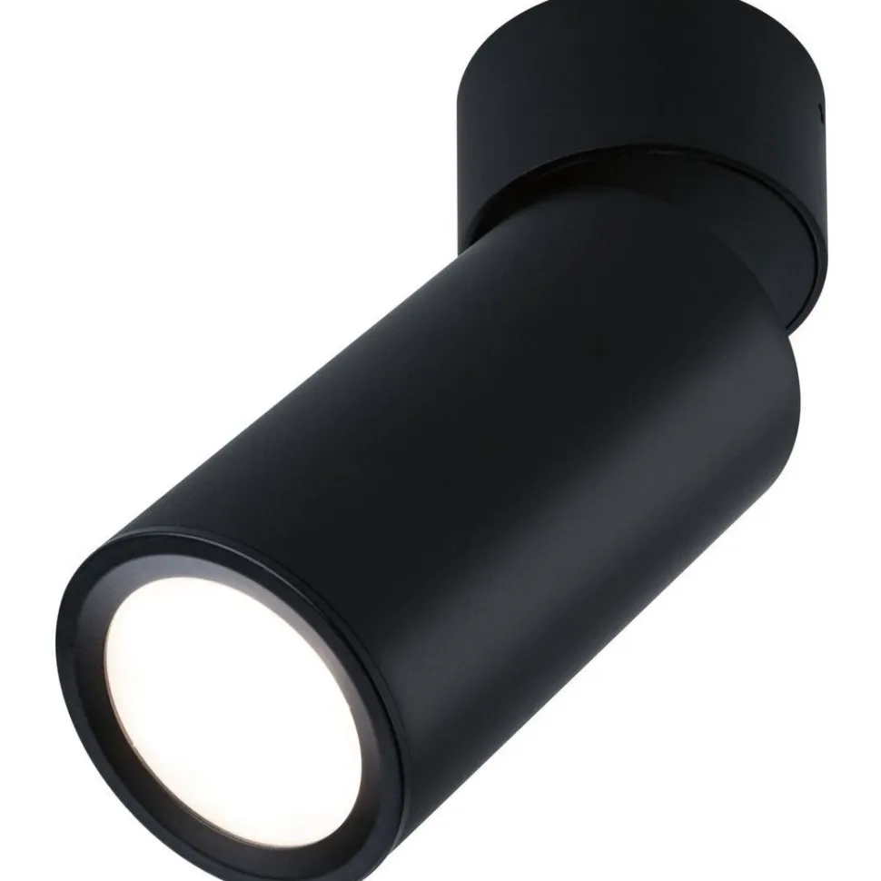 LED-kattovalaisin Paulmann Turnal Coin, 2700K, 470lm, 6W, himmennettävä, mattamusta