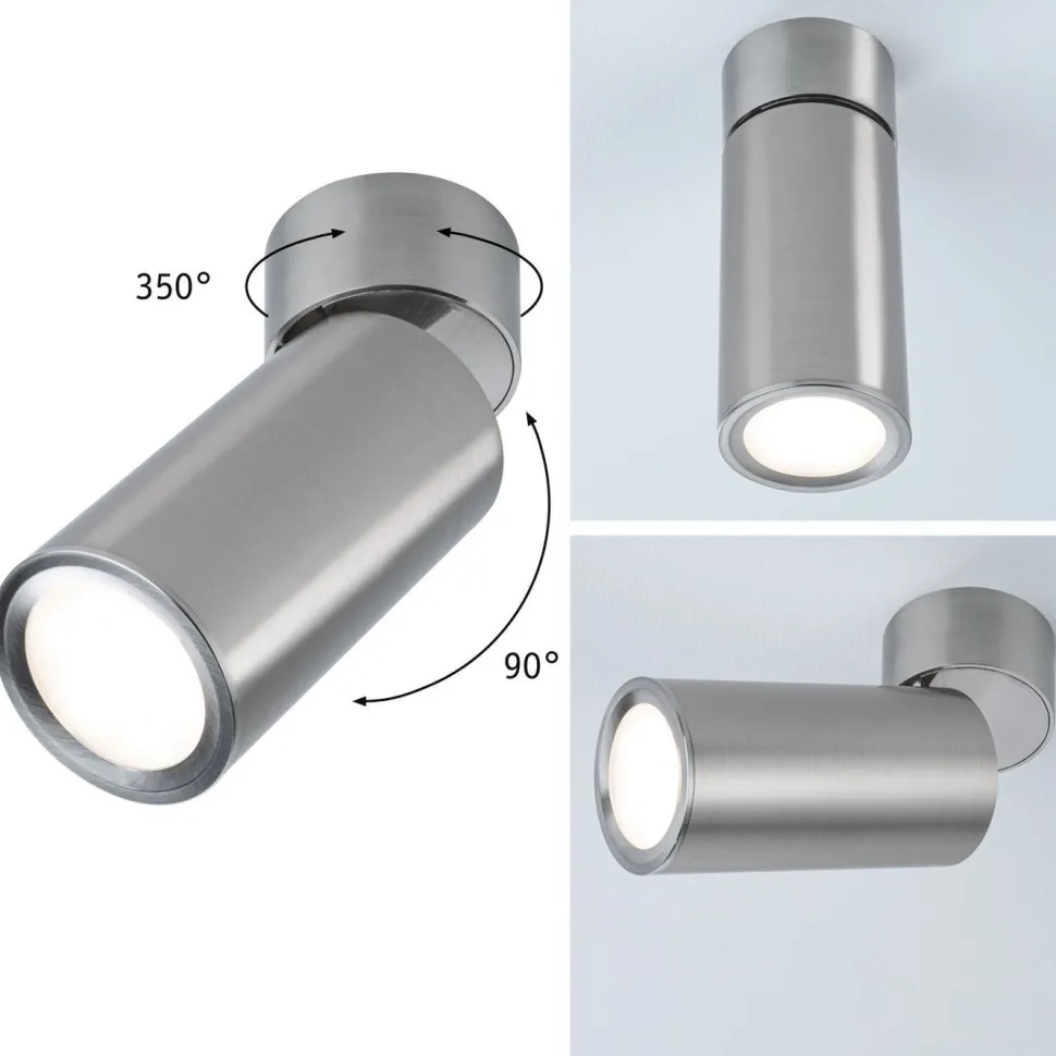 LED-kattovalaisin Paulmann Turnal Coin, 2700K, 470lm, 6W, himmennettävä, mattamusta